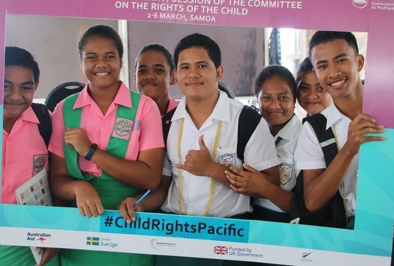 Children who participated in the 84th Extraordinary Outreach Session of the Committee on the Rights of the Child (CRC84)