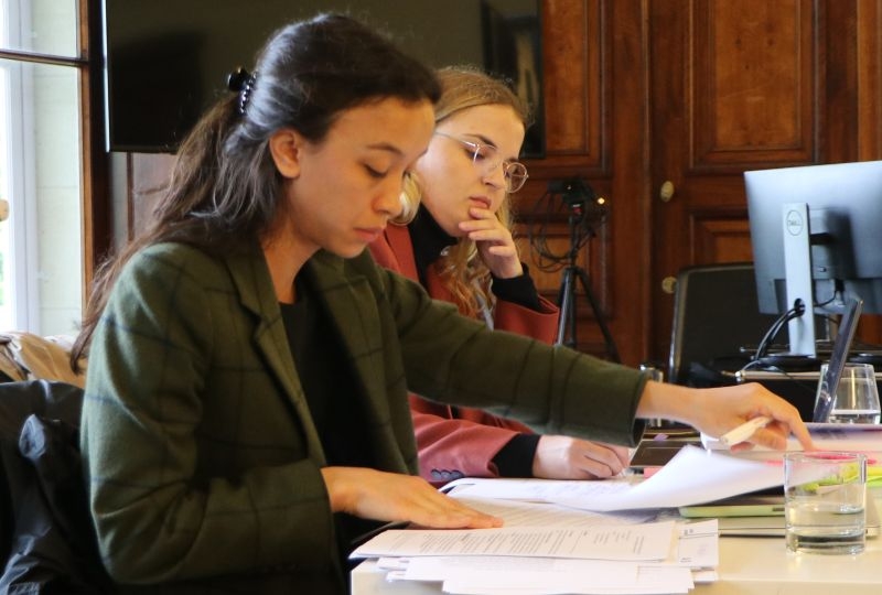 LLM students during the pleadings on Gaza