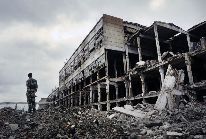 Destroyed building, Ukraine