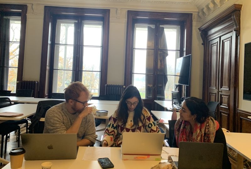Pictet Team during a training