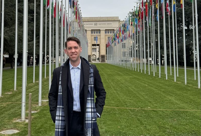 Portrait of Chris Caskey at the UN in Geneva
