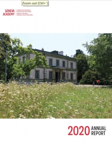 Cover page of the 2020 Annual Report