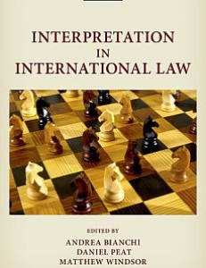 Cover of the book Interpretation in International Law