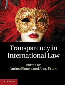 Cover of the book Transparency in International Law