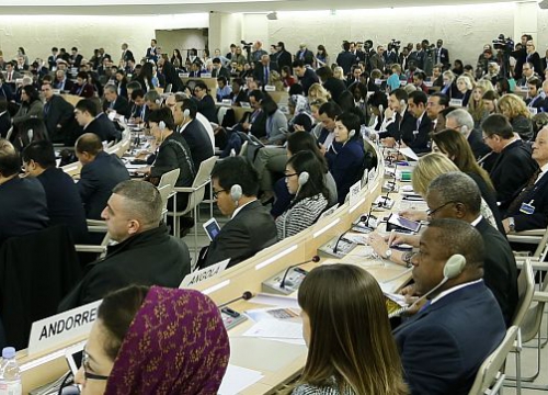 Human Rights Council: a general view of the room XX during the 31st regular opening of session, Geneva, Switzerland