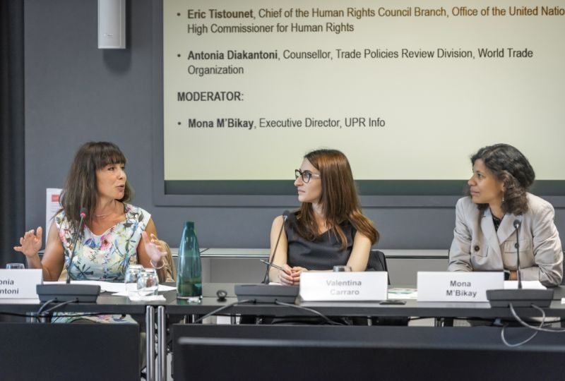 A panel discussion during the first annual conference of the Geneva Human Rights Platform