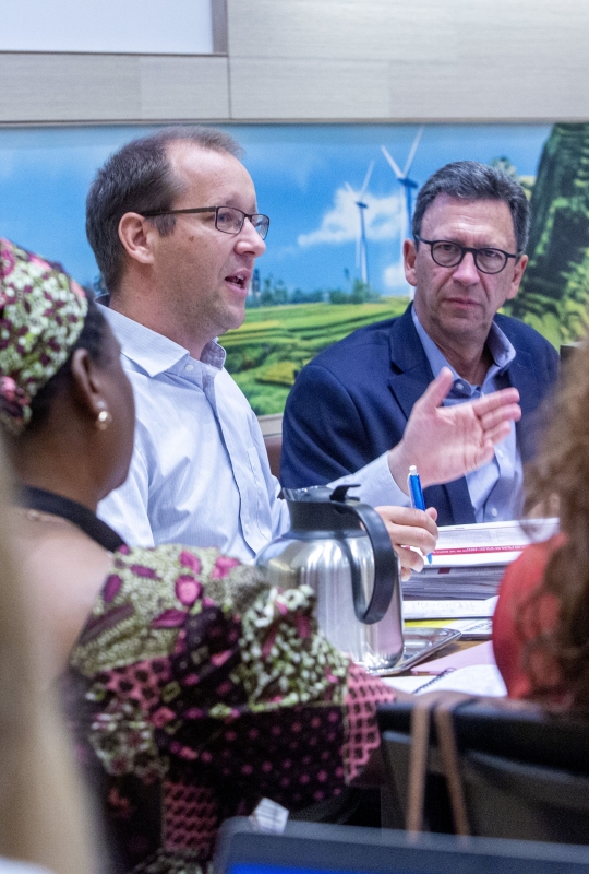 Dr Christophe Golay, Senior Research Fellow, during an expert meeting on the rights of peasants and right to seeds in Europe