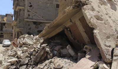 Libya, destroyed houses