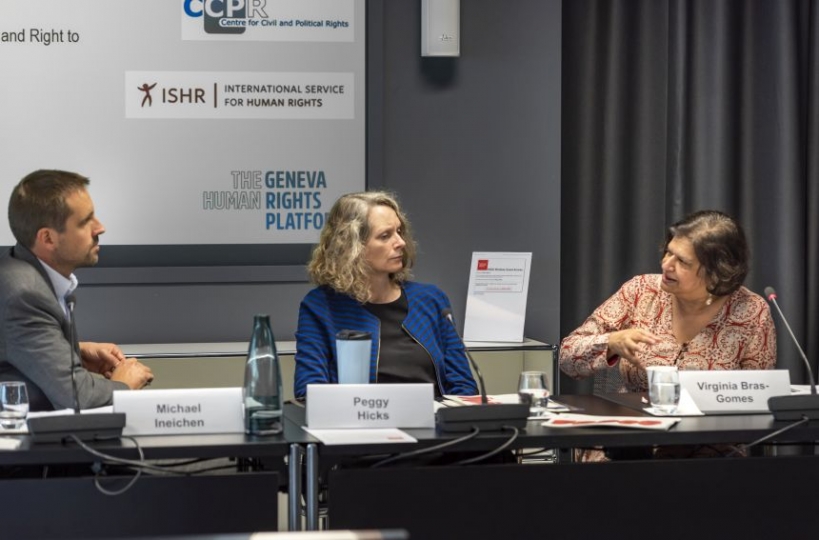 Panelists during the Annual Conference of the Geneva Human Rights Platform